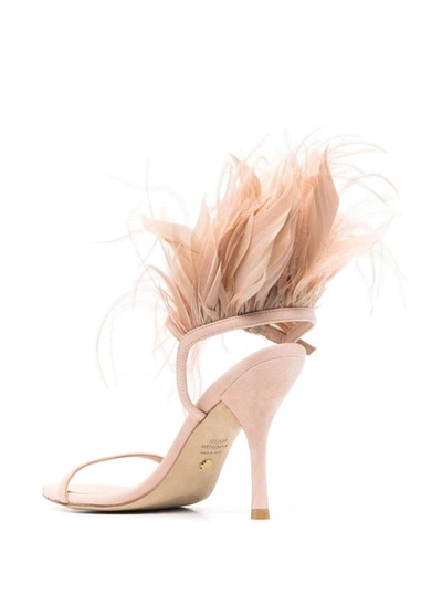 Shop Stuart Weitzman Plume 100 Sandal In Pink