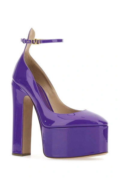 Shop Valentino Garavani Heeled Shoes In Purple