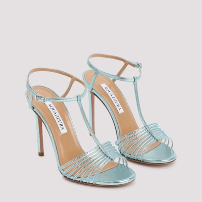 Shop Aquazzura Amore Mio Sandals Shoes In Blue