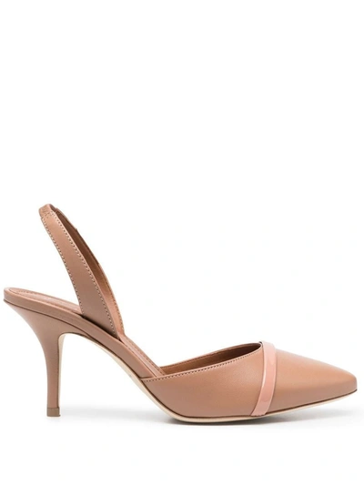 Shop Malone Souliers Elsie 70 Leather Mules In Powder