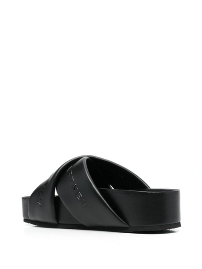 Shop Stella Mccartney Signature Platform Sandals In Black