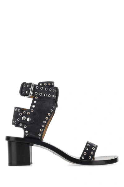 Isabel Marant Eyelet Detailed Sandals In Gray | ModeSens