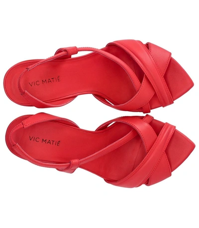 Shop Vic Matie Eclair Strawberry Heeled Sandal In Red
