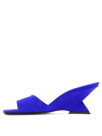 Shop Attico The  "cheope" Mules In Blue