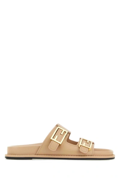 Shop Fendi Slippers In Pink