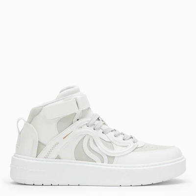 Shop Stella Mccartney Ice-coloured S Wave 2 High-top Sneakers In White
