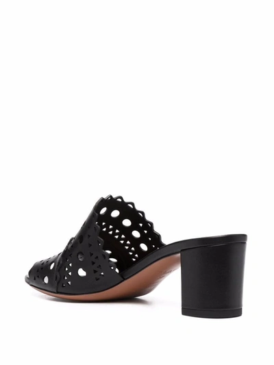 Shop Alaïa Mule Vienna In Black