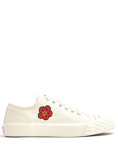 Shop Kenzo School Boke Flower Sneakers In White