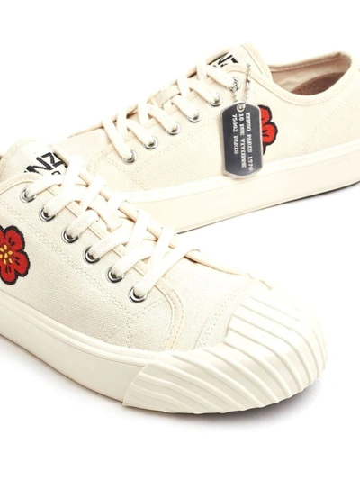 Shop Kenzo School Boke Flower Sneakers In White
