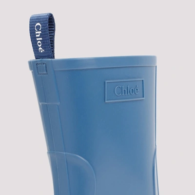 Shop Chloé Rubber Betty Boots Shoes In Blue