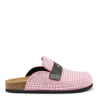 Shop Jw Anderson J.w.anderson Flat Shoes In Pink + Crystal