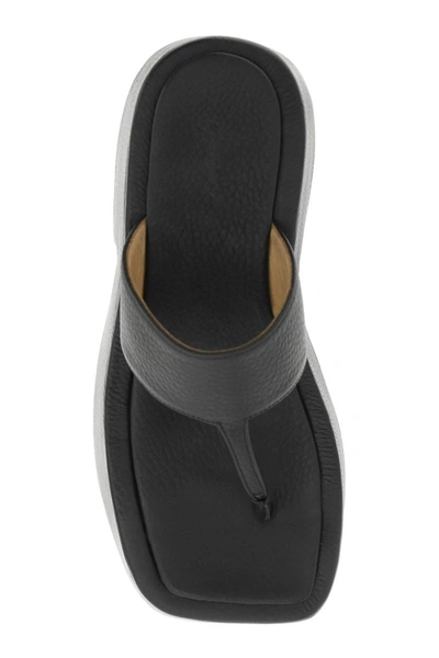 Shop Marsèll Marsell 'zeppo' Thong Mules In Black