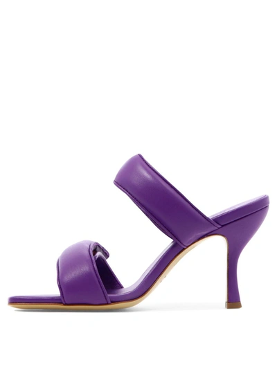 Shop Gia Borghini "perni 03" Sandals In Purple