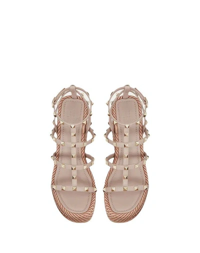 Shop Valentino Sandals In Dust