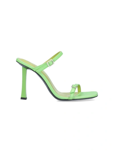 Shop By Far Sandals In Green