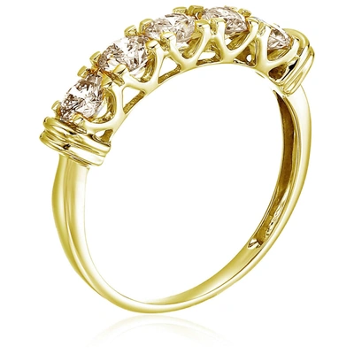 Shop Vir Jewels 1.50 Cttw 5 Stone Diamond Wedding Engagement Ring 14k Yellow Gold Round In Silver