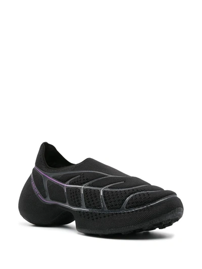 Givenchy Tk-360 Plus Knit Slip-on Sneakers In Black/purple