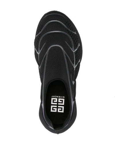Givenchy Tk-360 Plus Knit Slip-on Sneakers In Black/purple