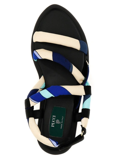 Shop Emilio Pucci 'lee' Sandals In Blue