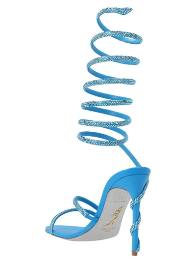 Shop René Caovilla Rene Caovilla 'margot' Sandals In Light Blue
