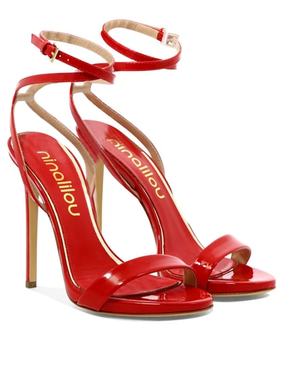 Shop Ninalilou "micol 100" Sandals In Red