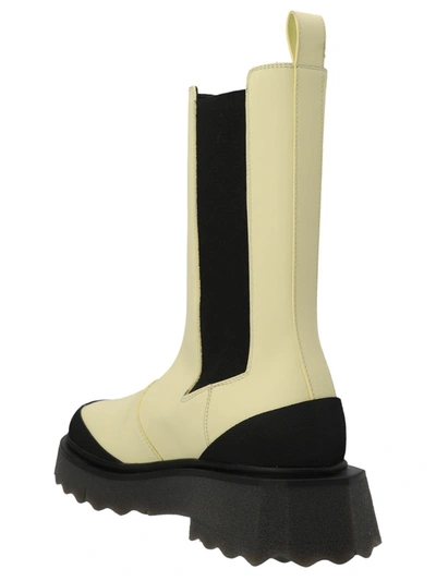 Off-white Sponge-effect Sole Chelsea Boots In Multicolor