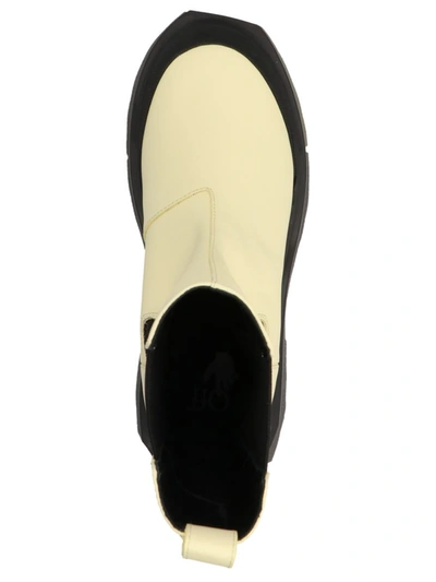Off-white Sponge-effect Sole Chelsea Boots In Multicolor