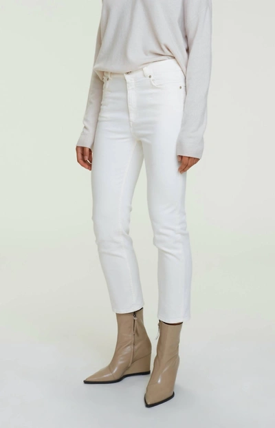 Shop Dorothee Schumacher Denim Love Pants In Camellia White