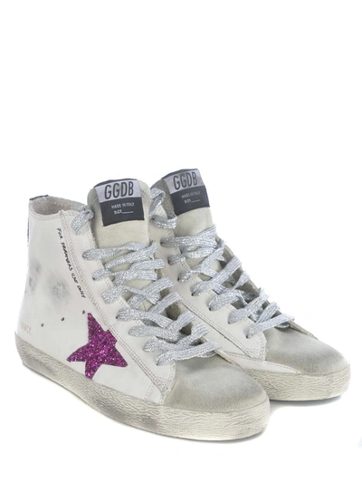 Shop Golden Goose High Top Sneakers  "fracy" In White