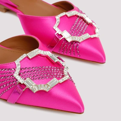 Shop Malone Souliers Misha Flats Shoes In Pink &amp; Purple