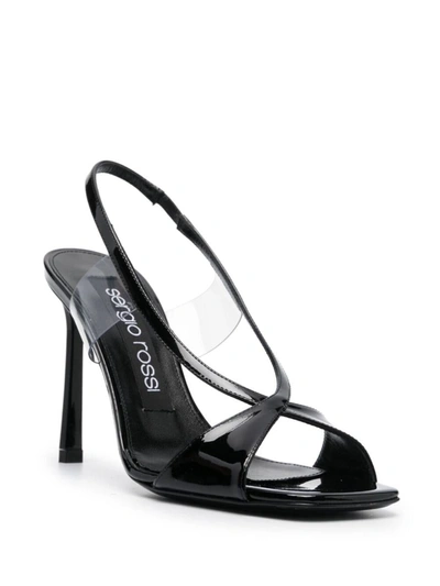 Shop Sergio Rossi Sandals Shoes In Black