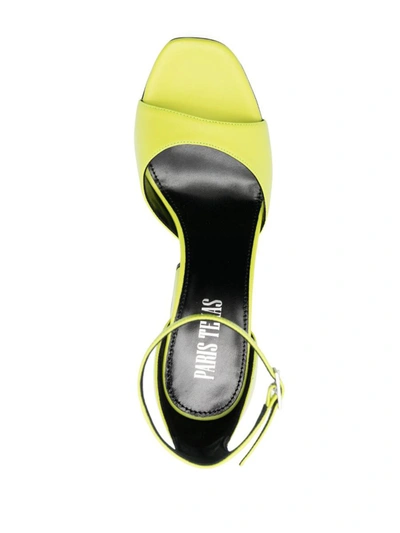Paris Texas Fiona 100mm Block-heel Sandals In Green
