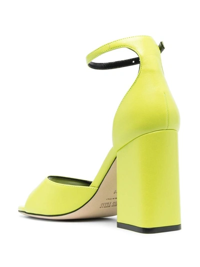 Shop Paris Texas Fiona Leather Heel Sandals In Green