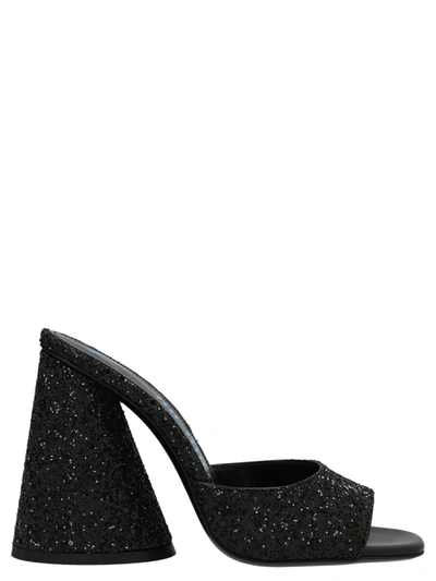 Shop Attico The  'luz' Mules In Black