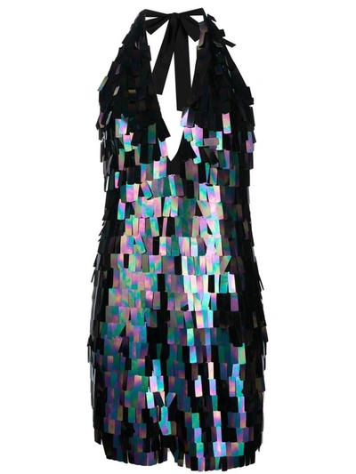 Shop New Arrivals The  By Ilkyaz Ozel Fringe Sequin Mini Dress In Multicolour