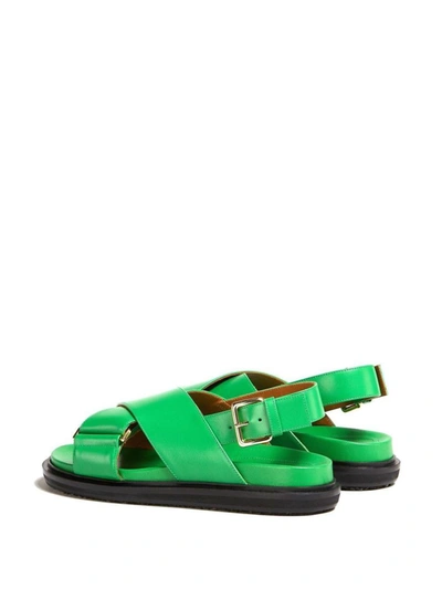 Shop Marni Sandal In Green