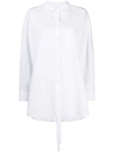 Shop Valentino Shirts In Bianco Ottico