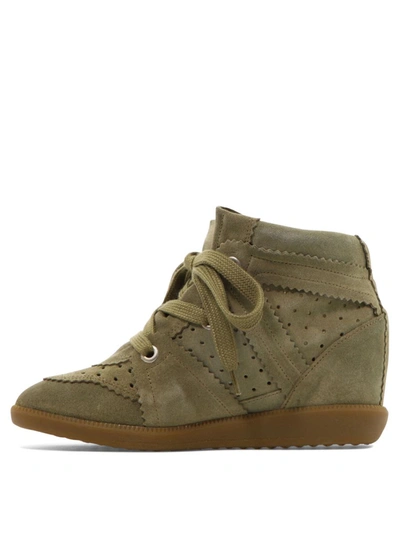 Shop Isabel Marant "bobby" Sneakers In Green