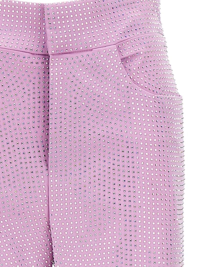 Shop Giuseppe Di Morabito All-over Crystal Pants In Pink