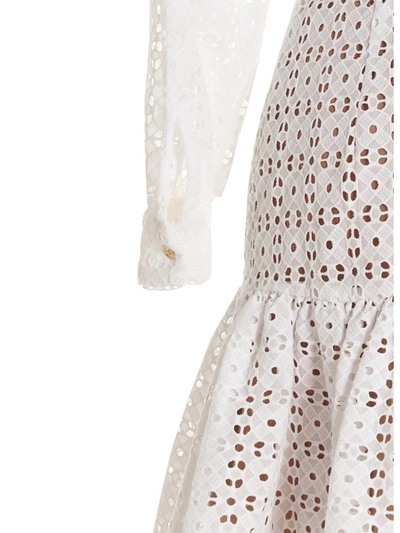 Shop Michael Kors Michael  St Gallen Dress In White