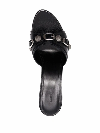 Shop Balenciaga Sandals In Black / Silver