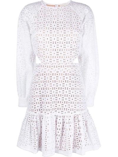 Shop Michael Kors Cotton Short Dress In White