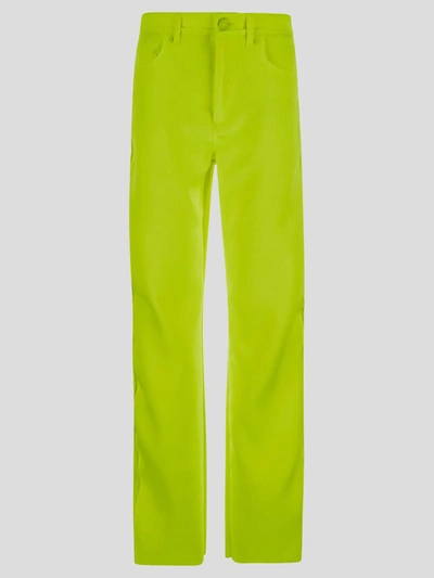 Shop Sportmax Egemone Trousers In <p> Egemone Trousers In Bright Yellow Polyester