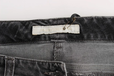 Shop Ermanno Scervino Gray Wash Cotton Blend Stretch Jeans Women's Pants