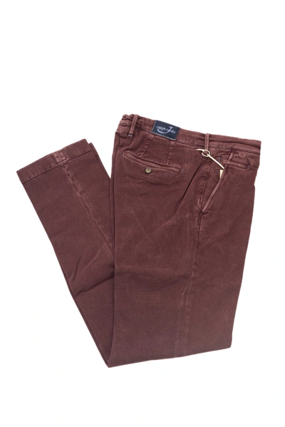 Shop Jacob Cohen Burgundy Cotton Jeans &amp; Men's Pant