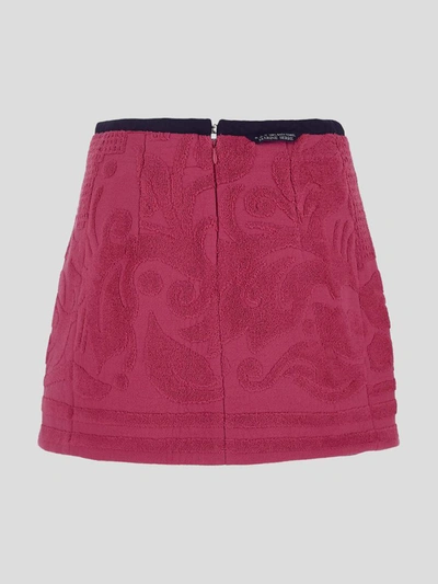 Shop Marine Serre Mini Skirt In Fuchsia
