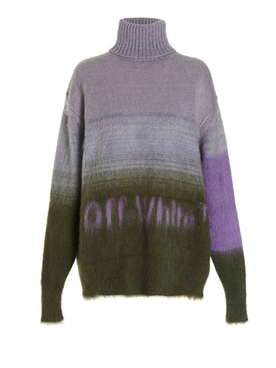 Shop Off-white 'supervetica' Sweater In Multicolor