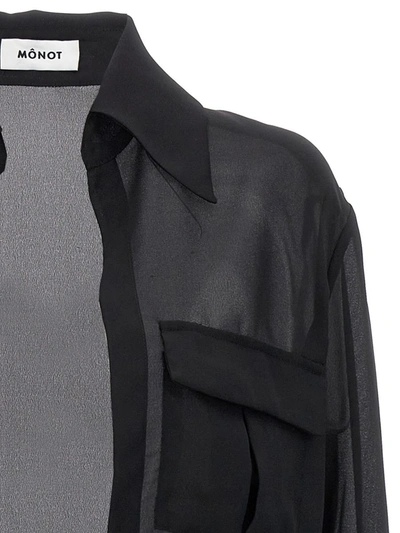 Monot Georgette Shirt In Black
