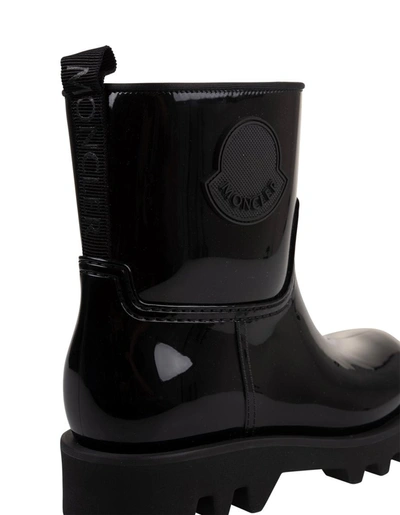Shop Moncler Ginette Shiny Ankle Boot In Black