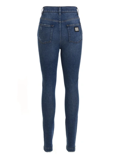 Shop Dolce & Gabbana 'grace' Jeans In Blue